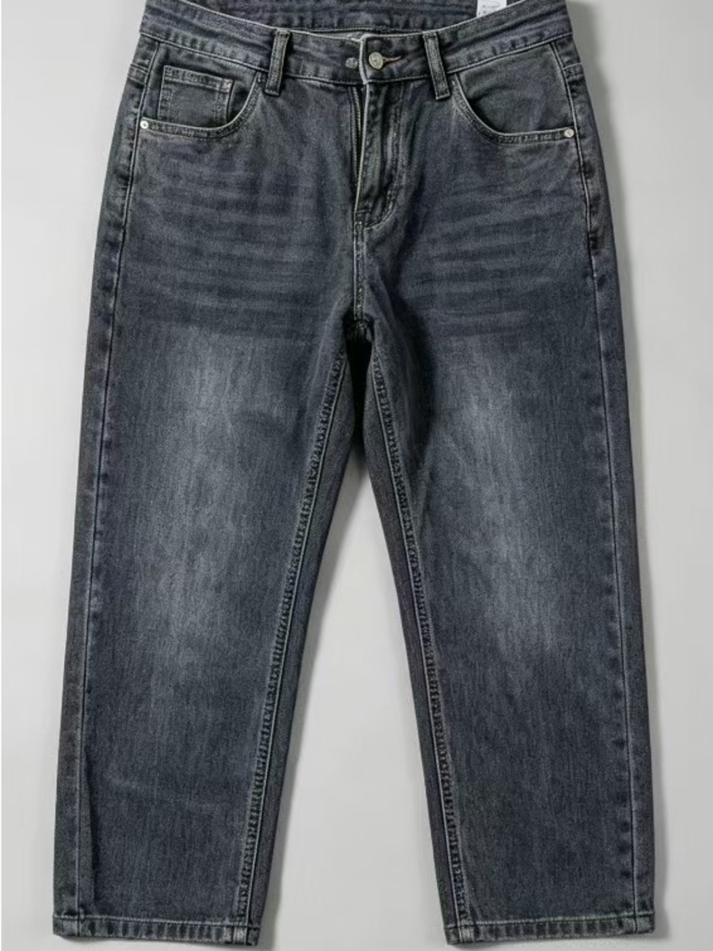 Kids Denim Straight-Leg Jeans - Black Wash
